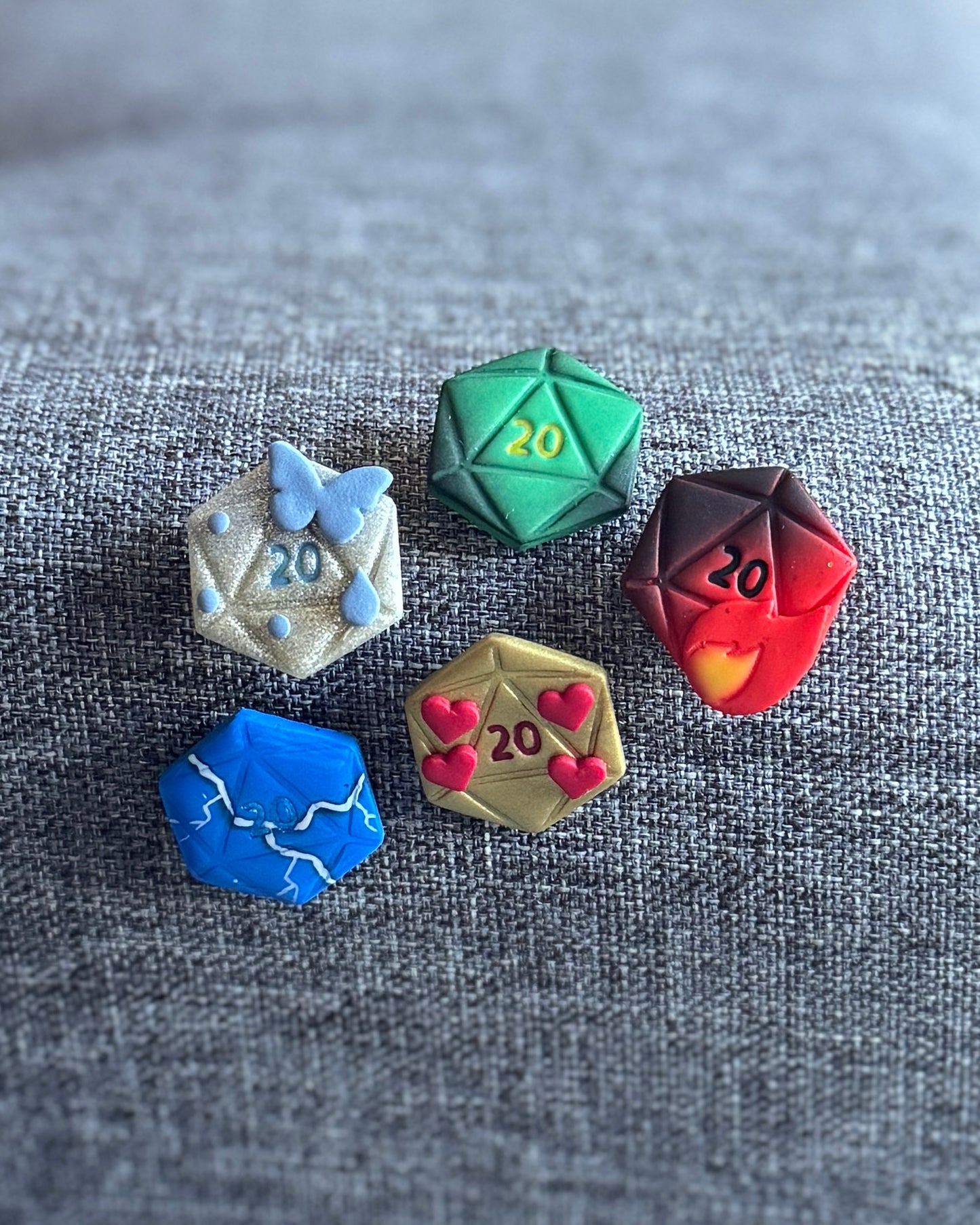 D20 Charm Pin Spell Pack