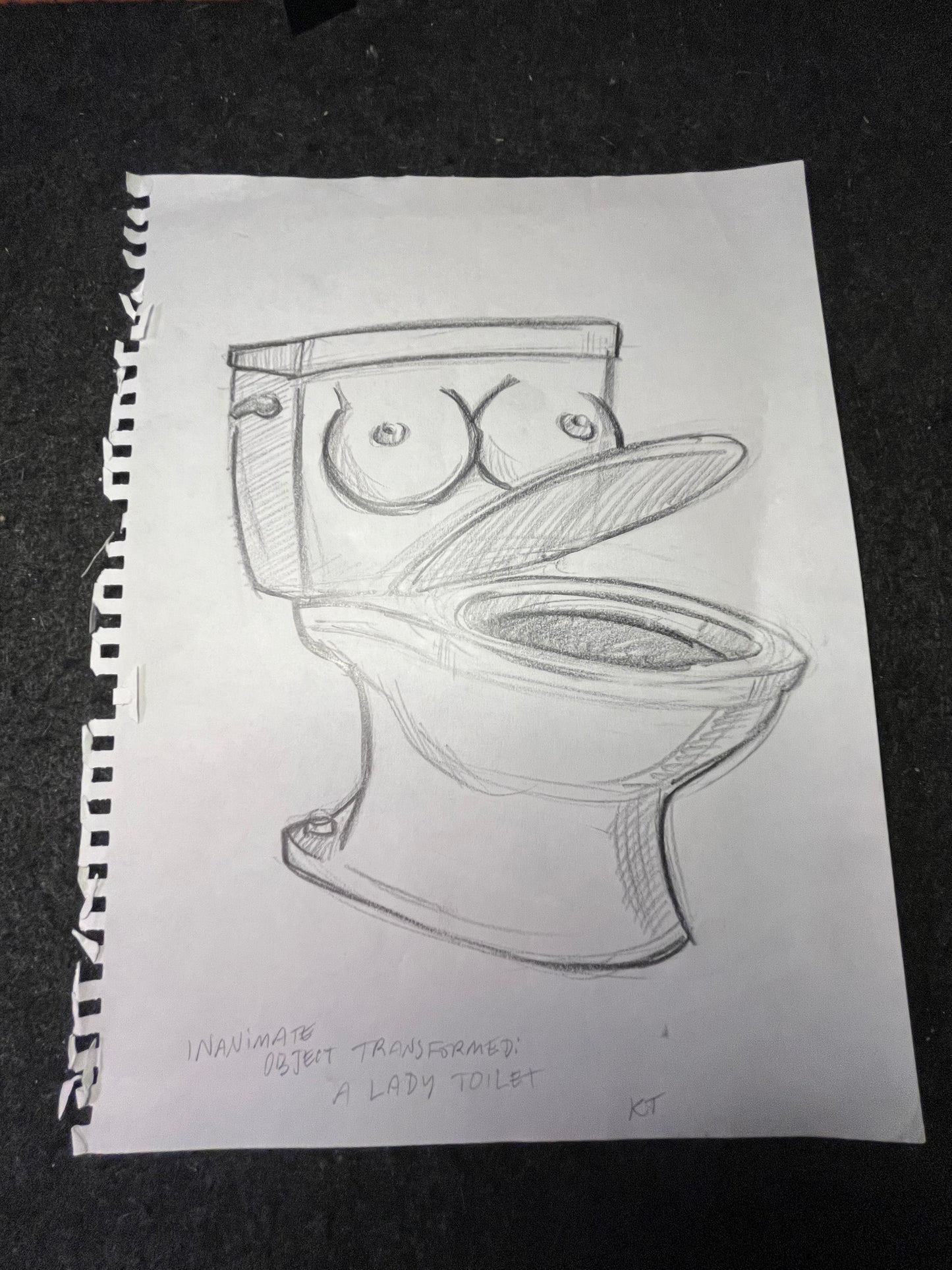 Illustrations from College Humor Sketch - Signed by Kait Thompson