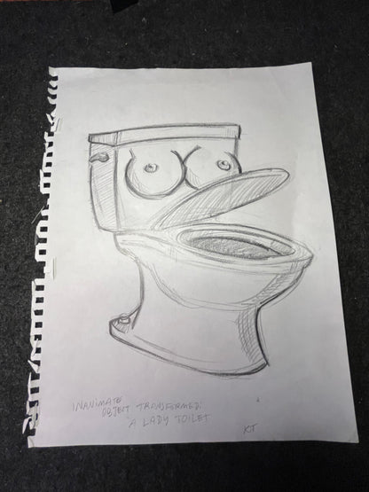 Illustrations from College Humor Sketch - Signed by Kait Thompson