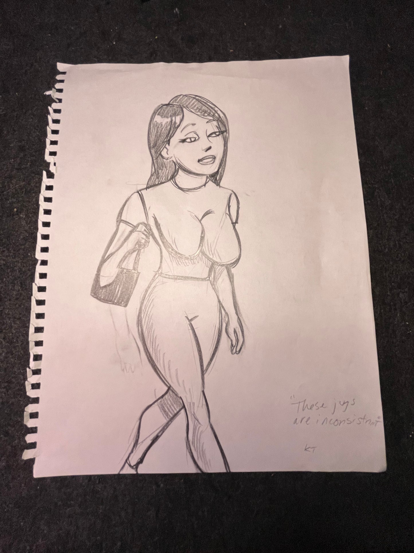Illustrations from College Humor Sketch - Signed by Kait Thompson