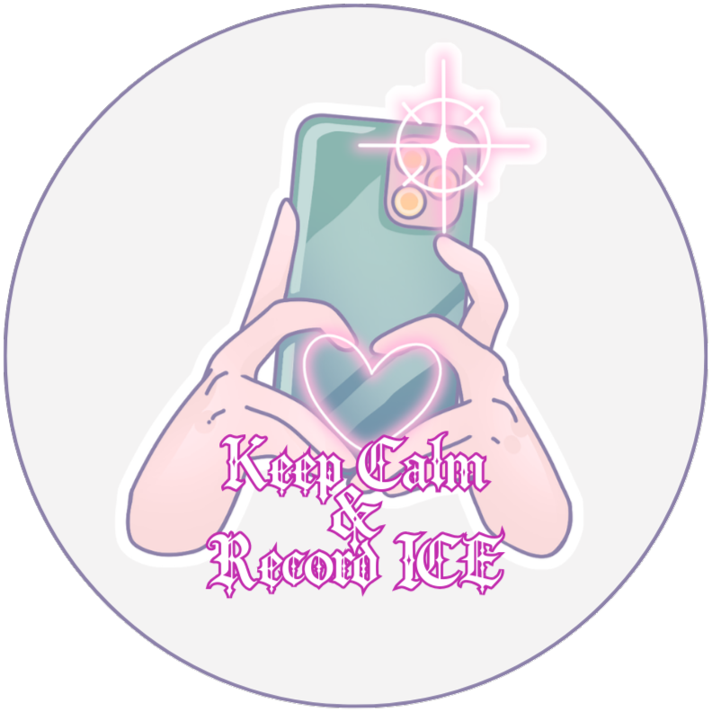 Keep Calm & Record ICE 2.25" Button