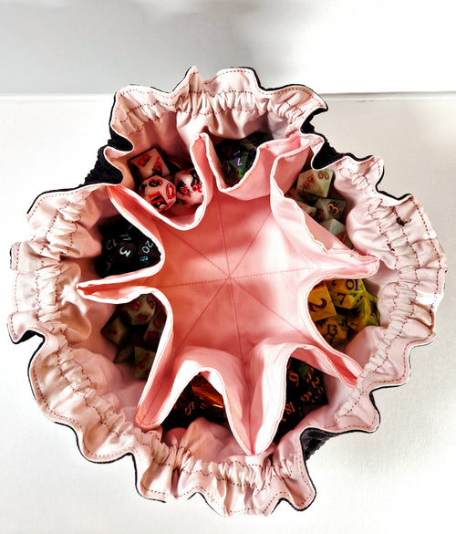 Art & Dice Bundle – Limited Linocut Print + Dice Bag