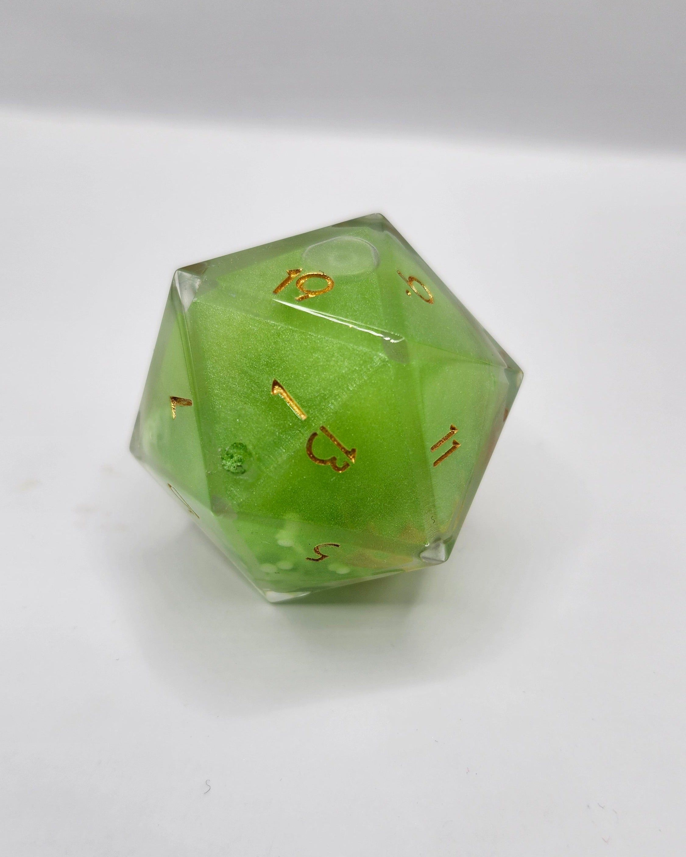 Gelatinous Cube Says No Kings - 40mm Liquid Core d20