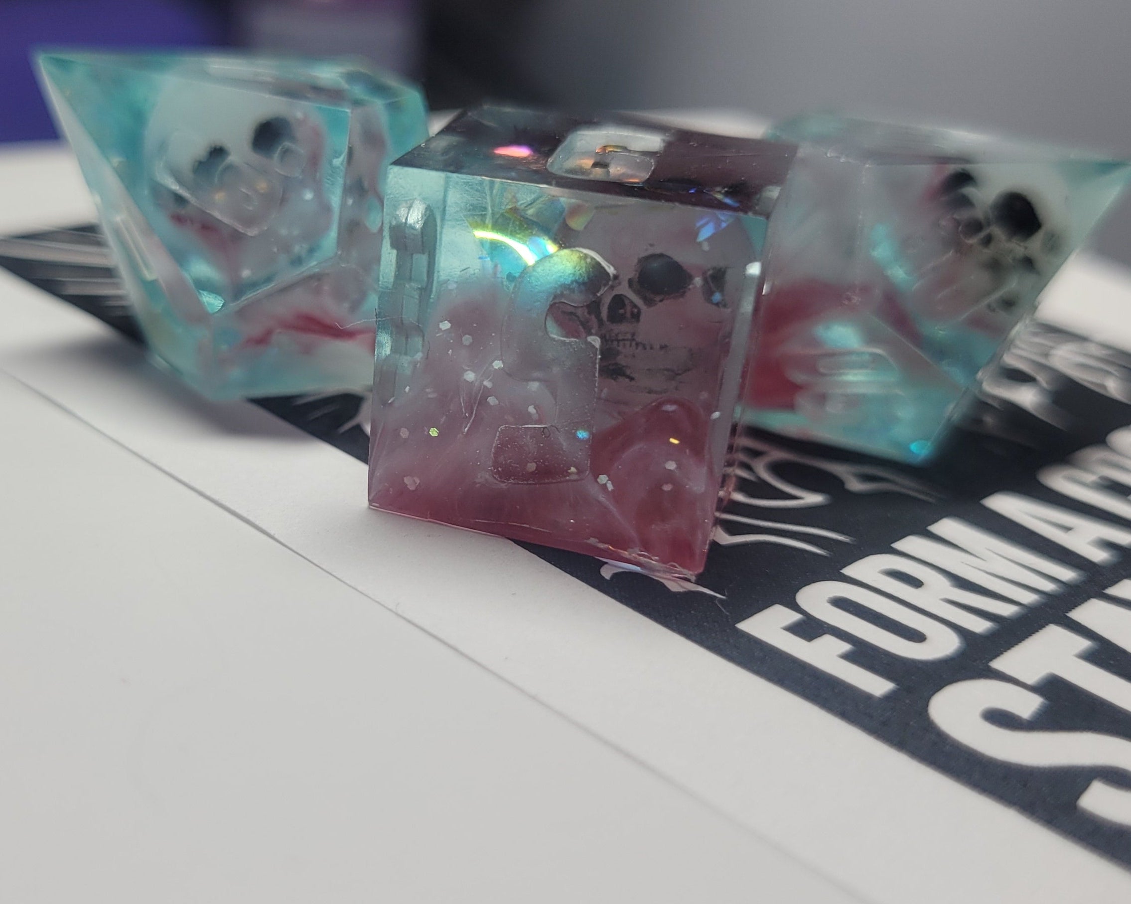 Frosty Karma Sharp Edge 7-Piece Resin Dice Set