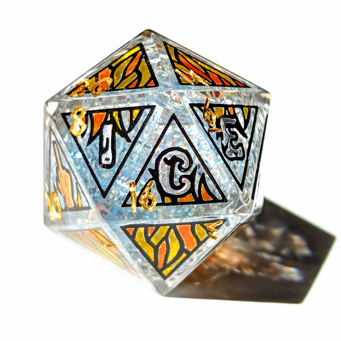Fireballs Melt ICE - 32mm Chonk D20 + Frame