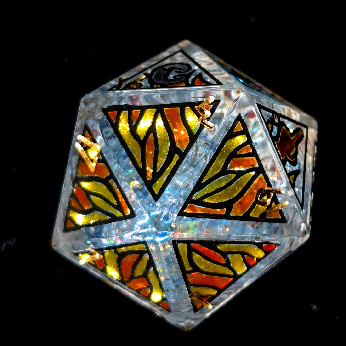 Fireballs Melt ICE - 32mm Chonk D20 + Frame