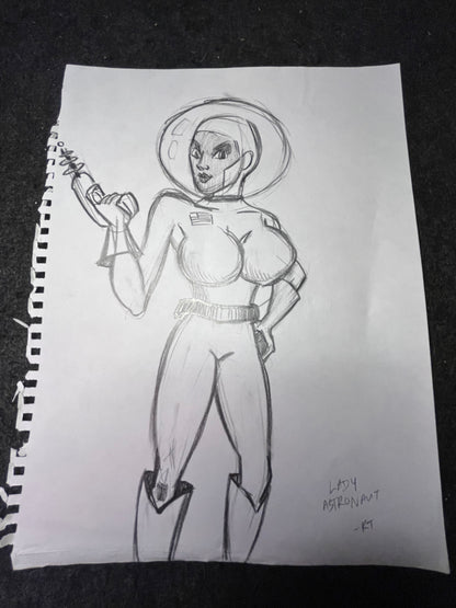 Illustrations from College Humor Sketch - Signed by Kait Thompson