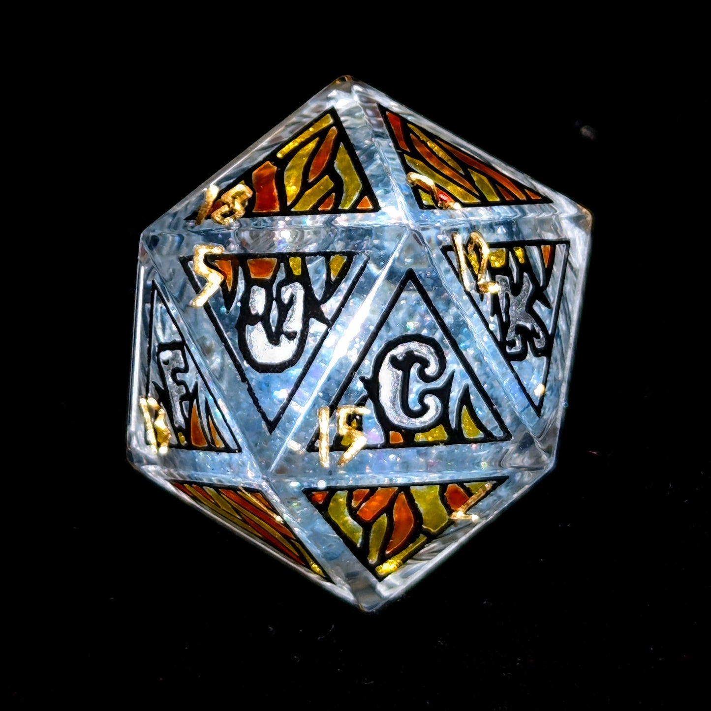 Fireballs Melt ICE - 32mm Chonk D20 + Frame