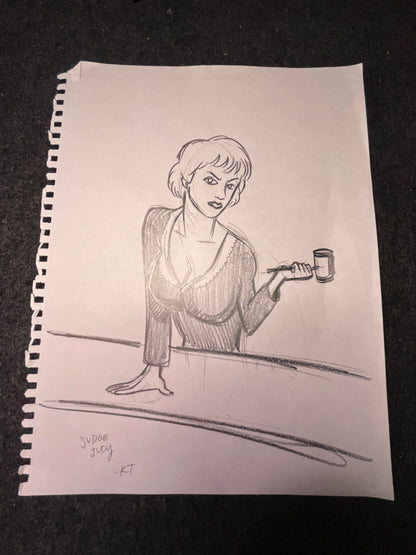 Illustrations from College Humor Sketch - Signed by Kait Thompson