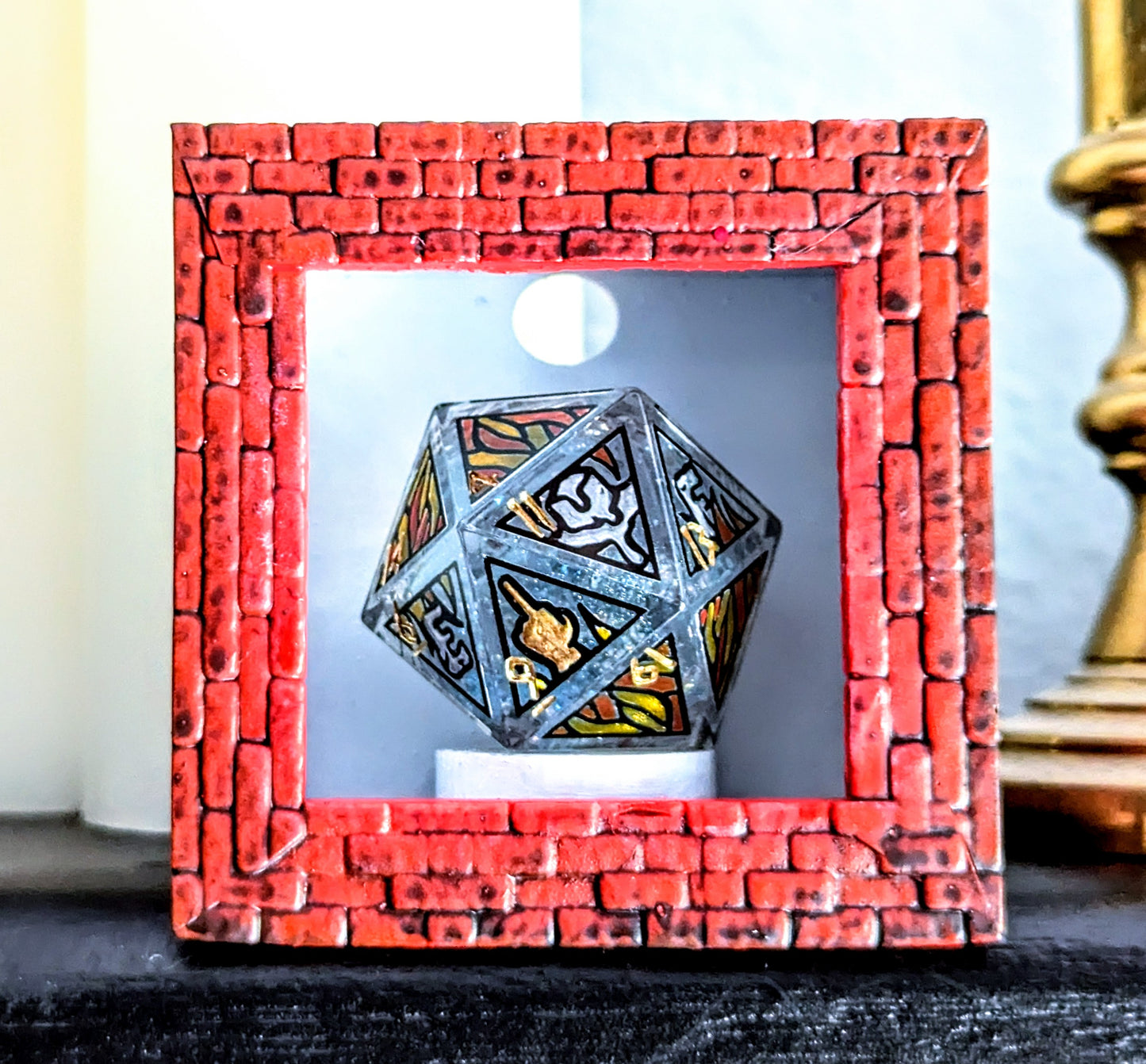 Fireballs Melt ICE - 32mm Chonk D20 + Frame