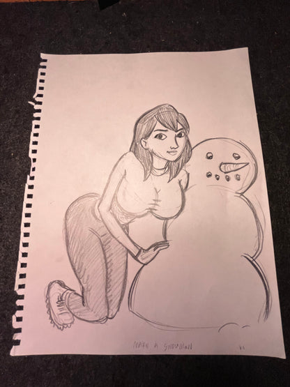 Illustrations from College Humor Sketch - Signed by Kait Thompson