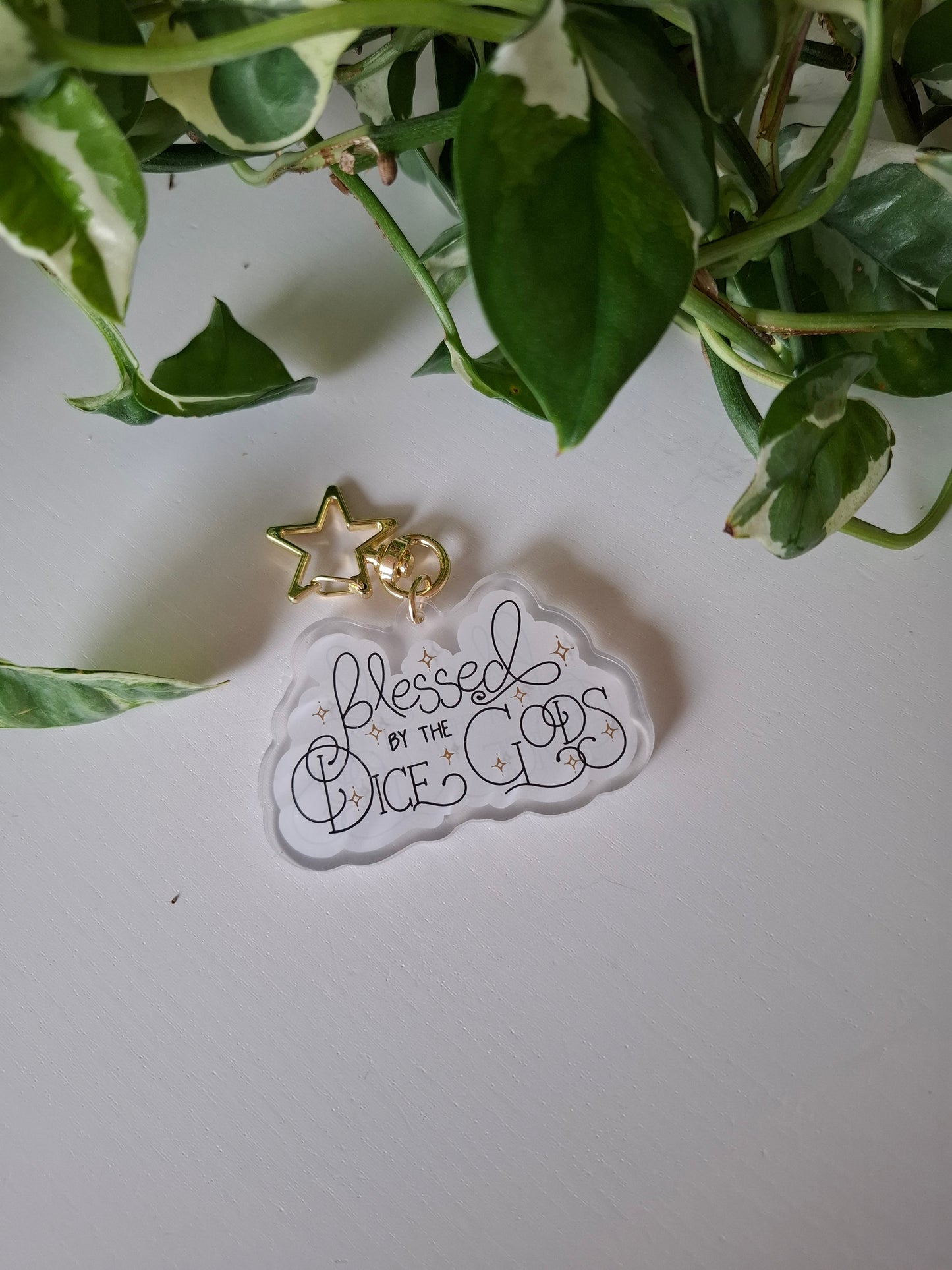 Blessed by the Dice Gods - Acrylic Keychain
