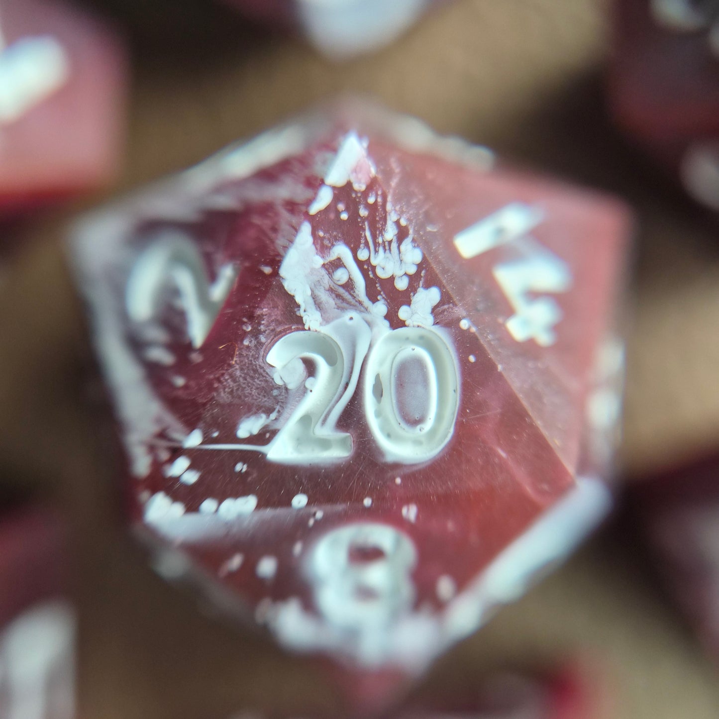Bloodmoon Swirl - 7-Piece Dice Set