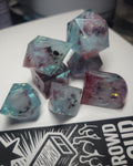 Frosty Karma Sharp Edge 7-Piece Resin Dice Set