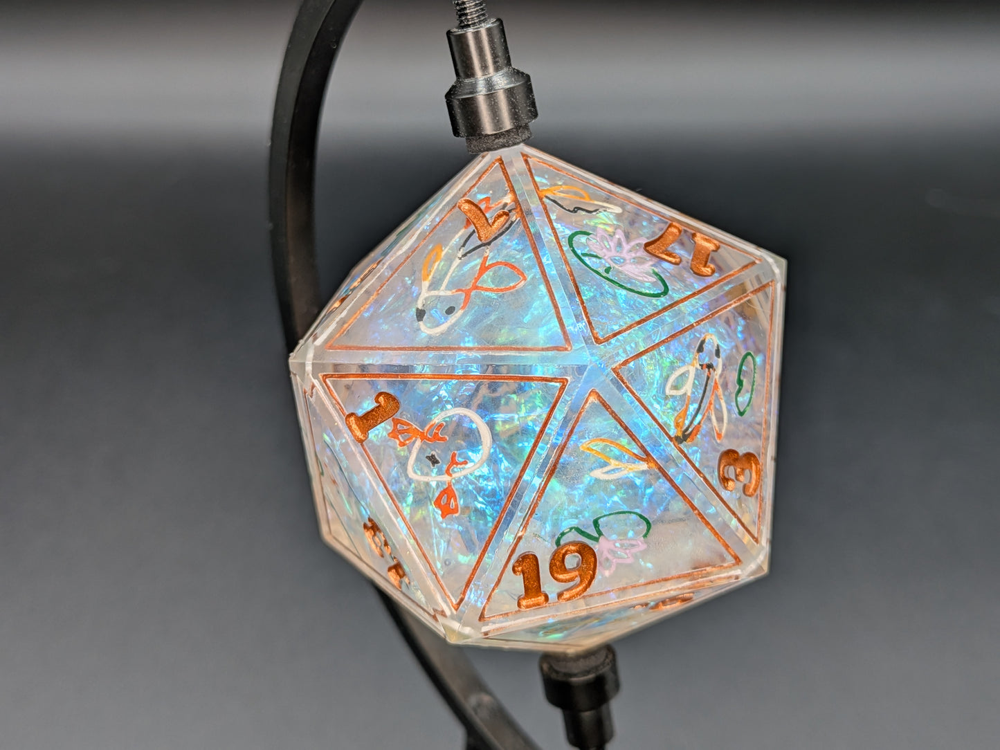 Crystal Pond - 43mm Chonk D20