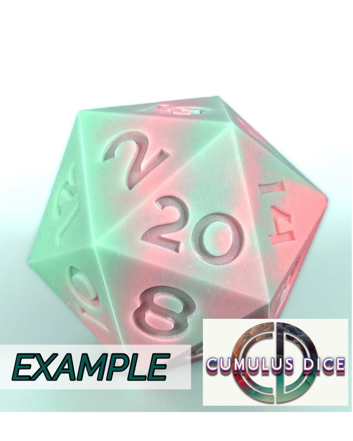 Custom Jumbo Silicone D20 (Listing 1)