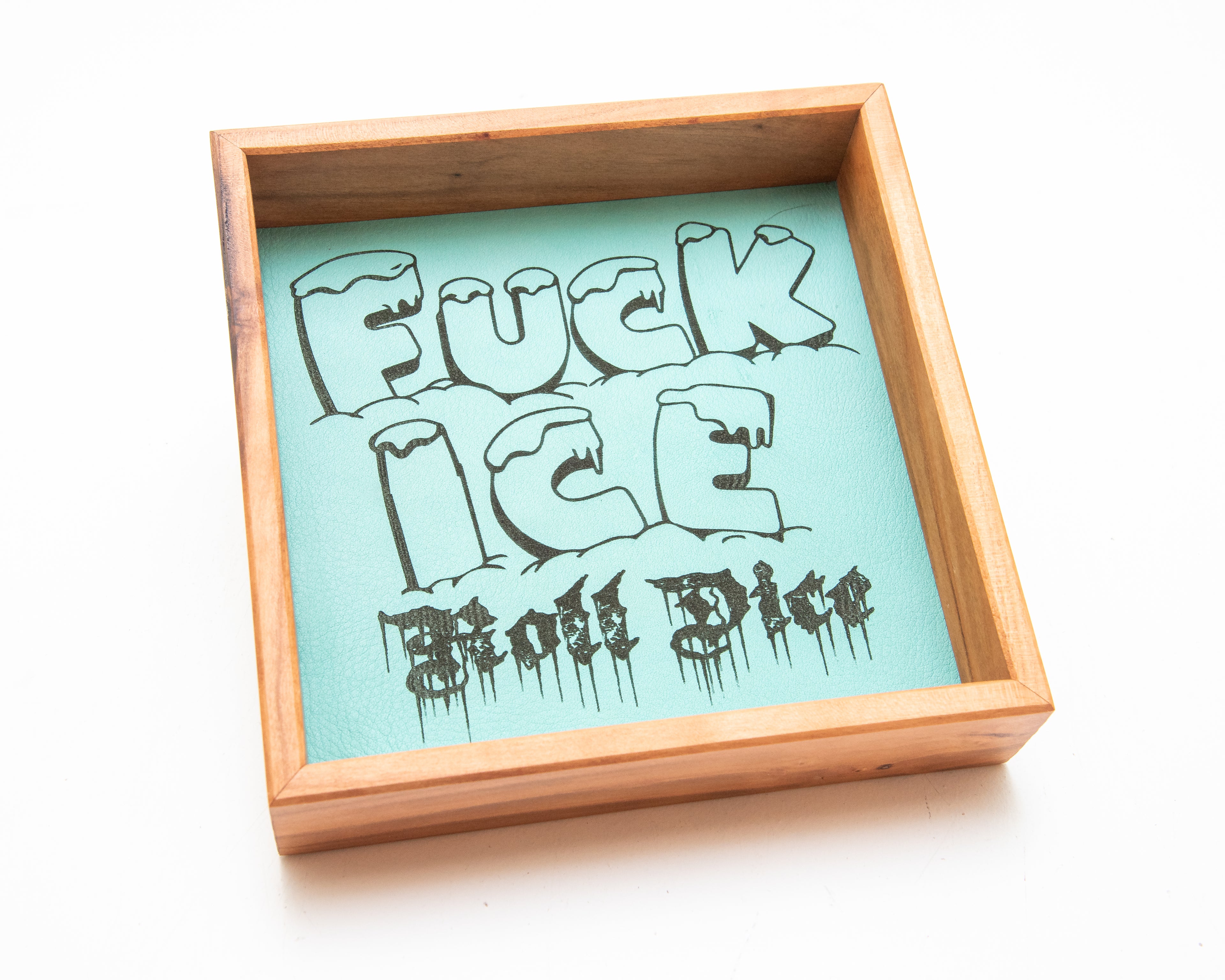 Fuck Ice, Roll Dice - Rolling Tray + Two Chessex Dice Sets Bundle
