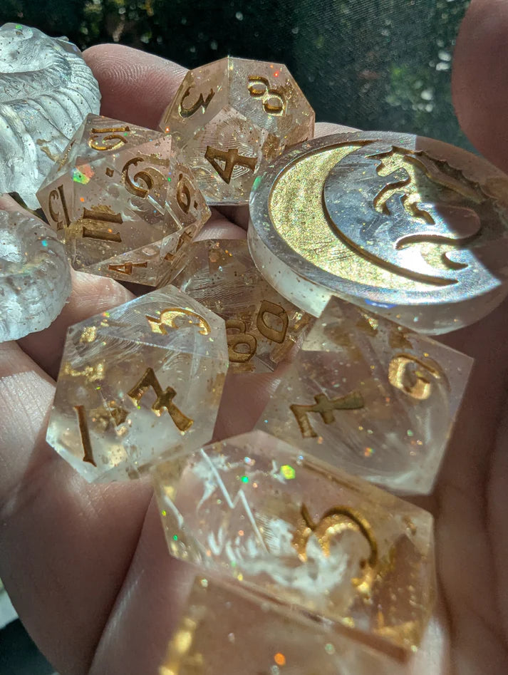 Effervescent Angels - 8-Piece Dice Set