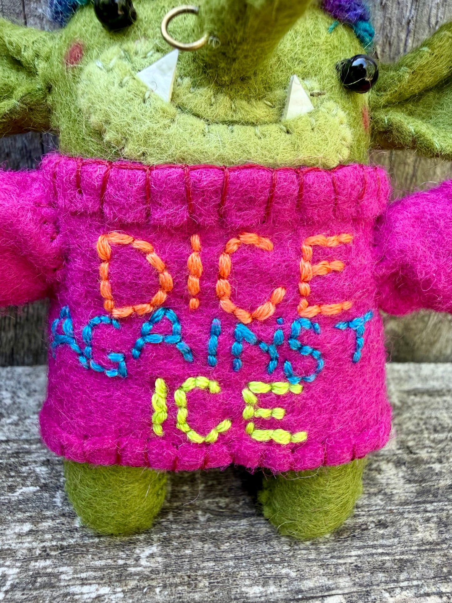 Goblin Activist Plush (Pink Jumper)