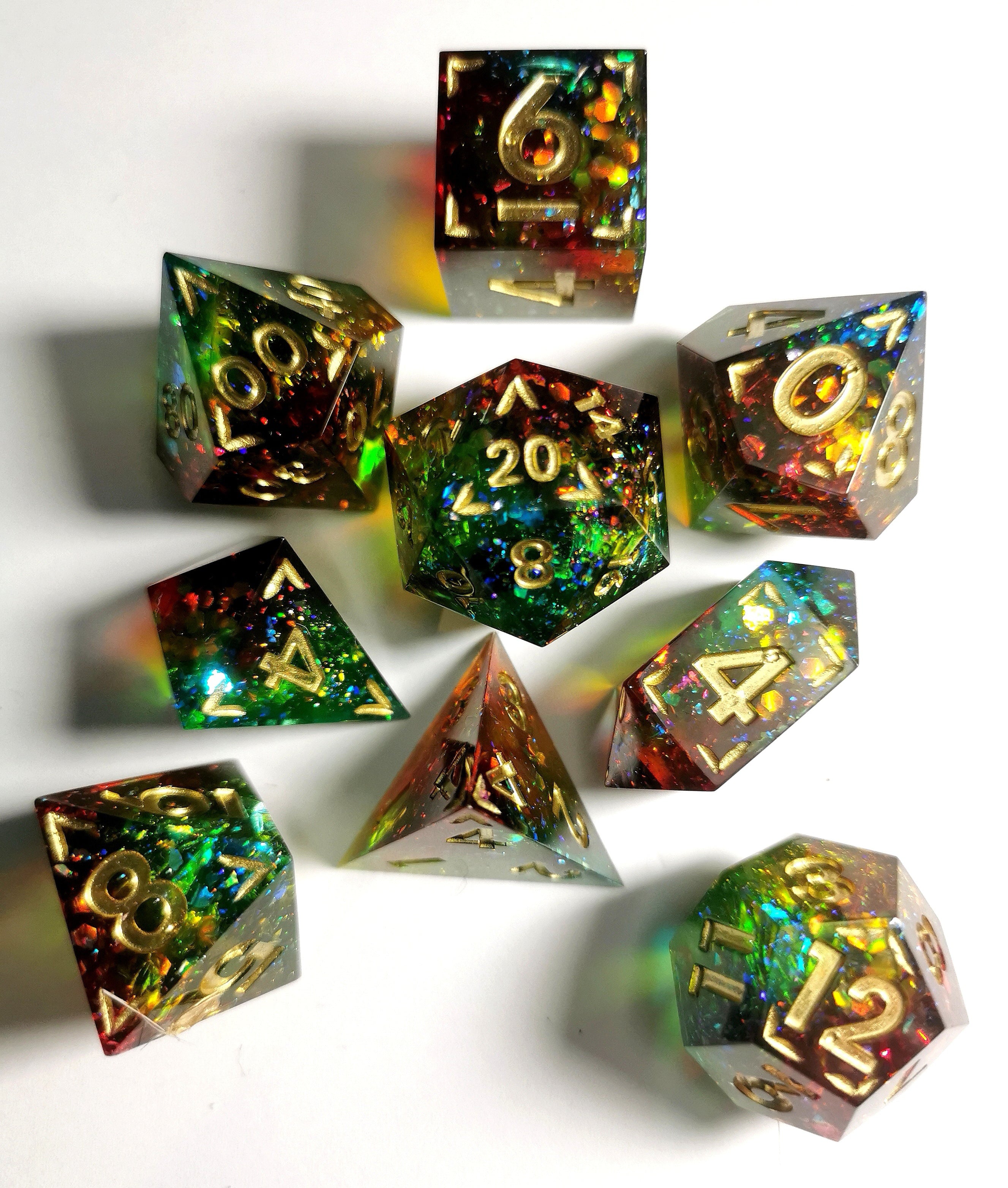 Taste the Rainbow - 9-Piece Dice Set