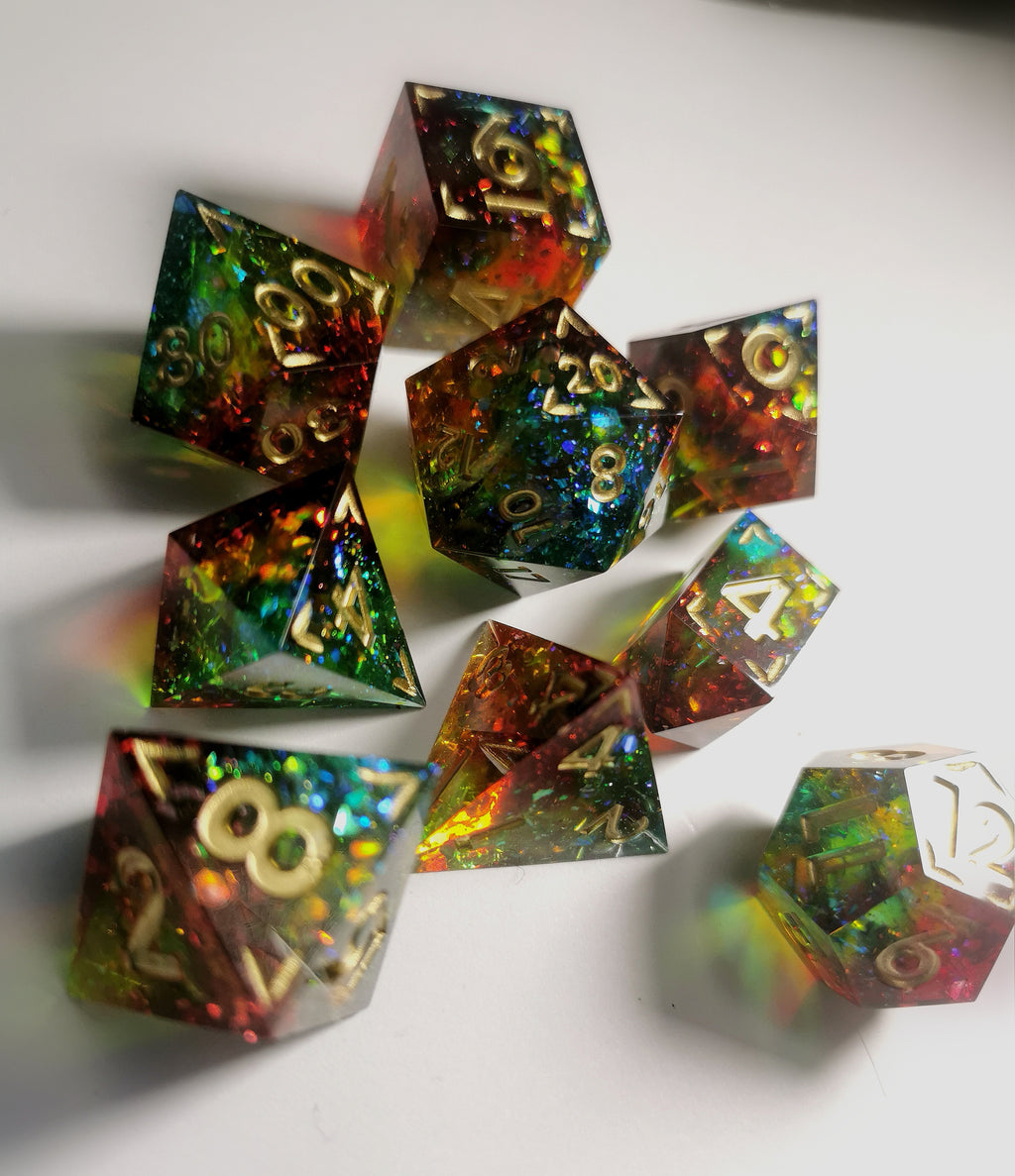 Taste the Rainbow - 9-Piece Dice Set