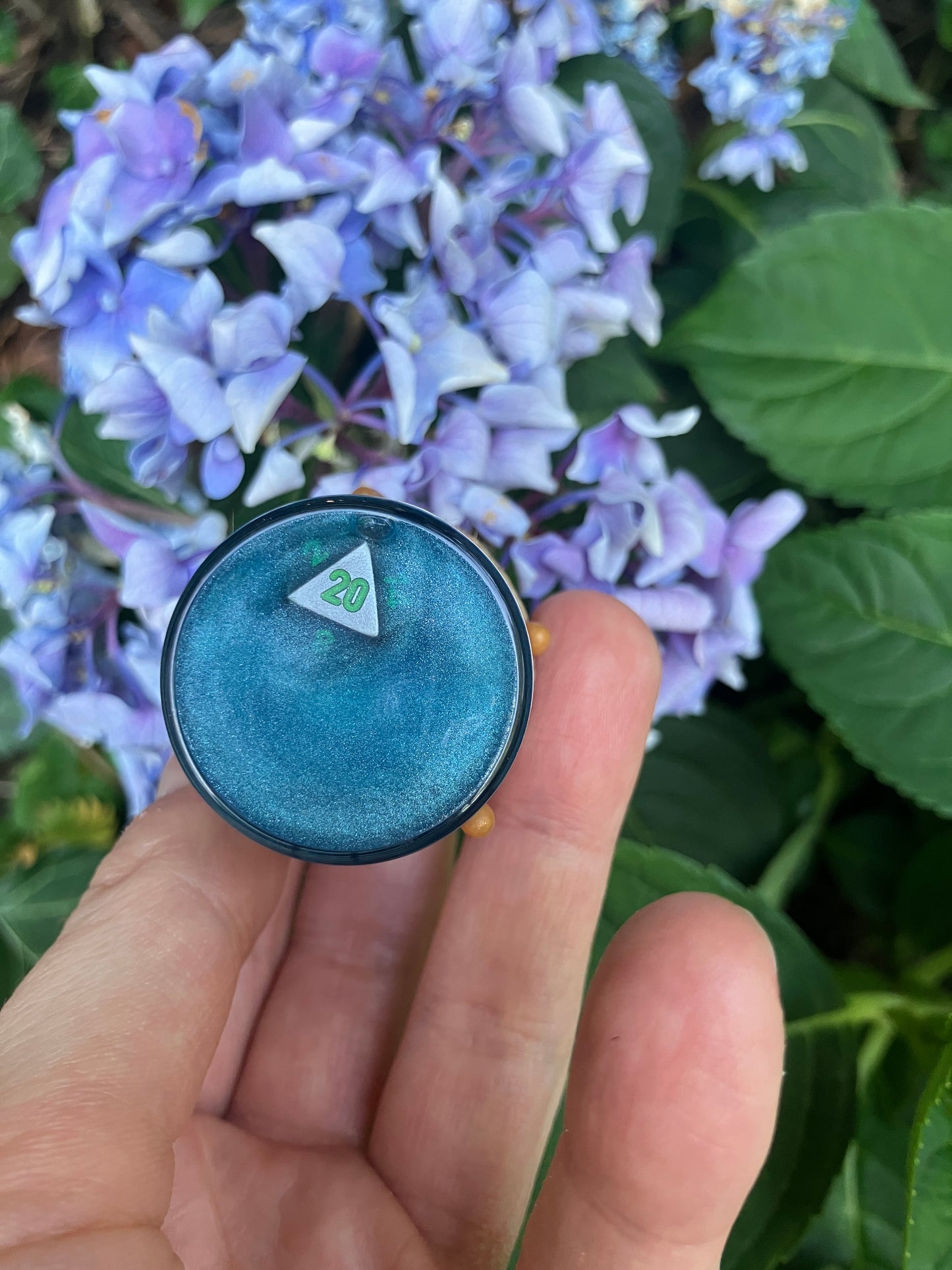 Potion of Probability - Mini Floating d20 Dice Potion
