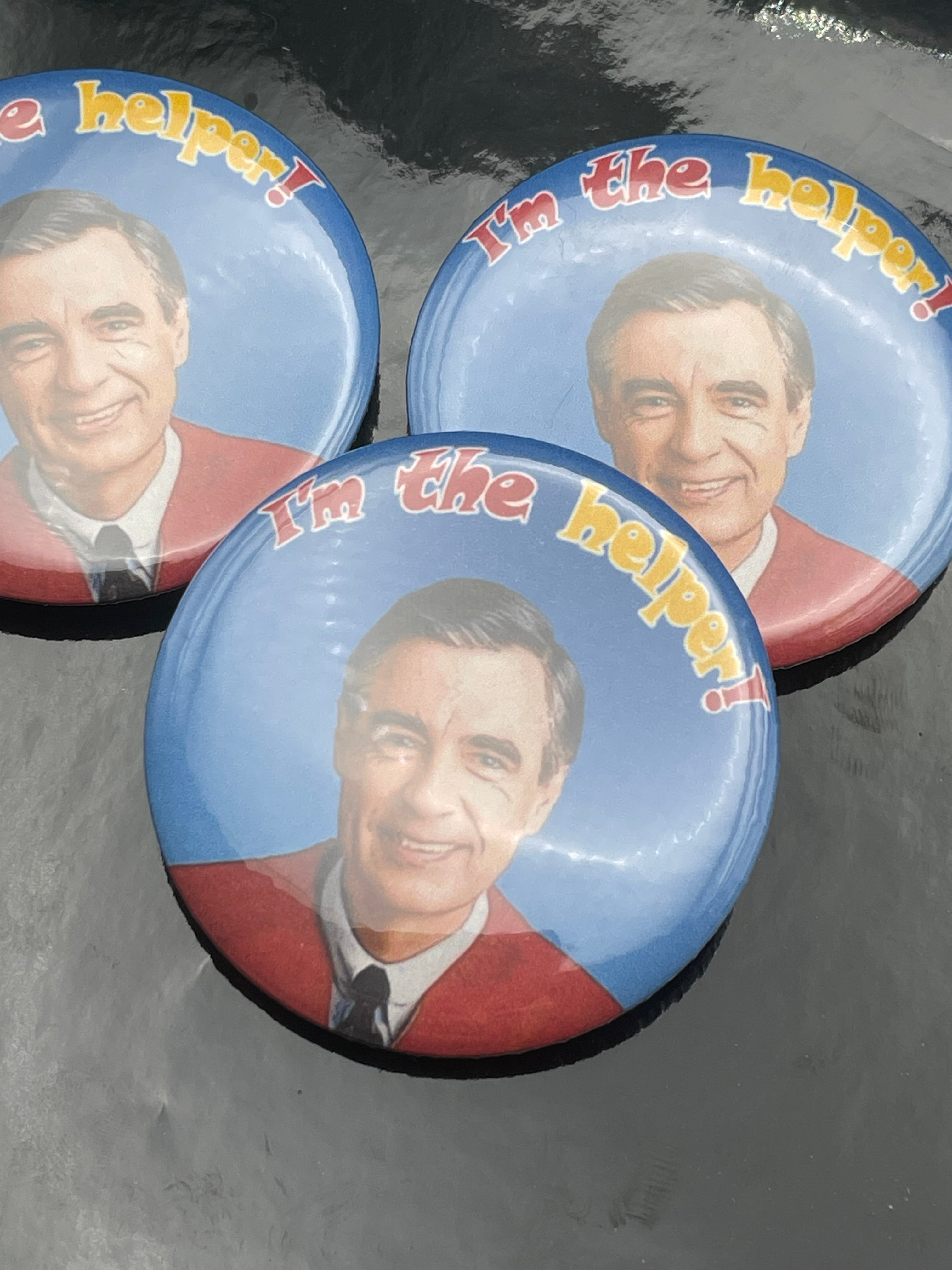 Mr. Rogers I'm the Helper 2.25" Button