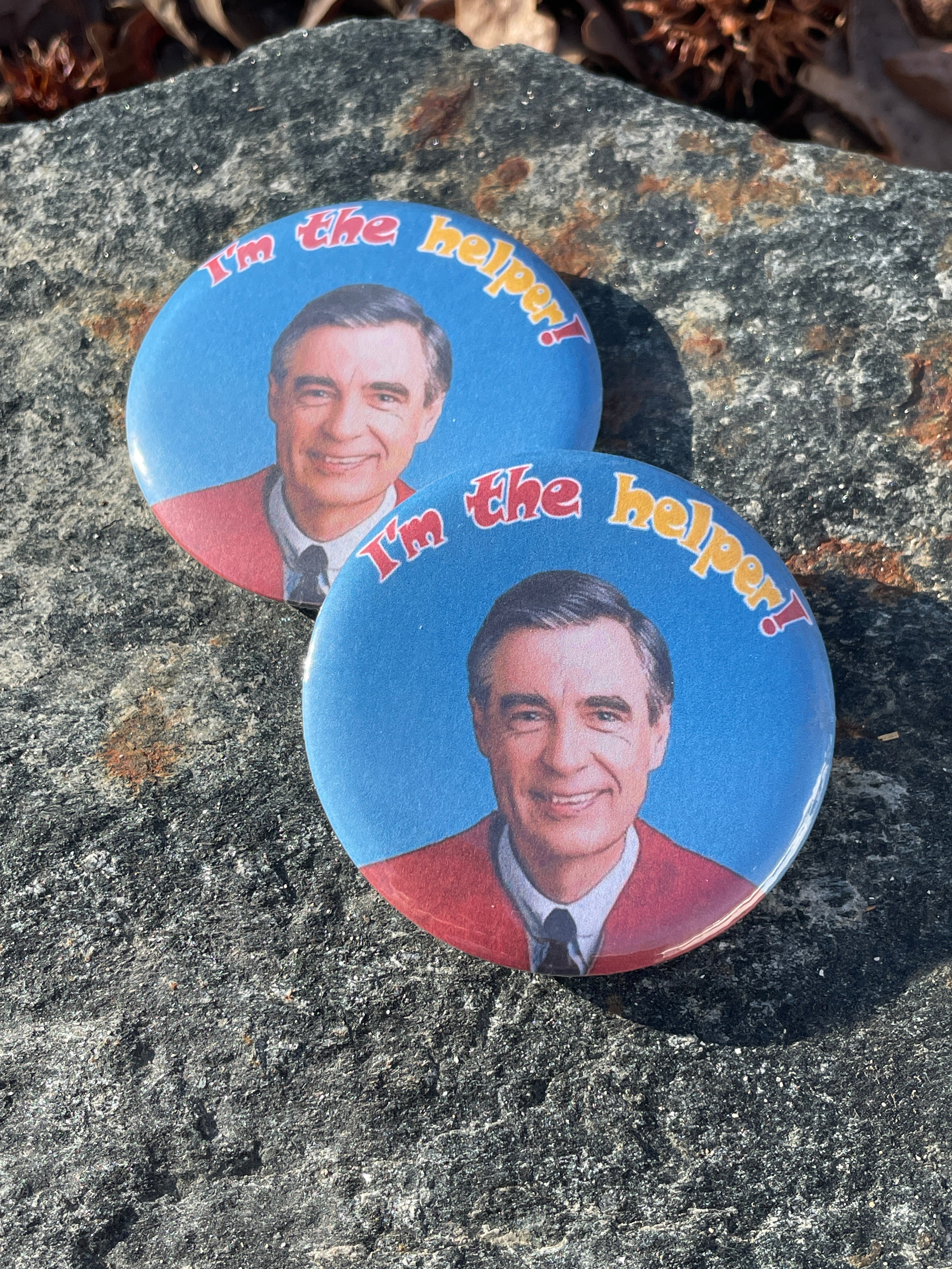 Mr. Rogers I'm the Helper 2.25" Button
