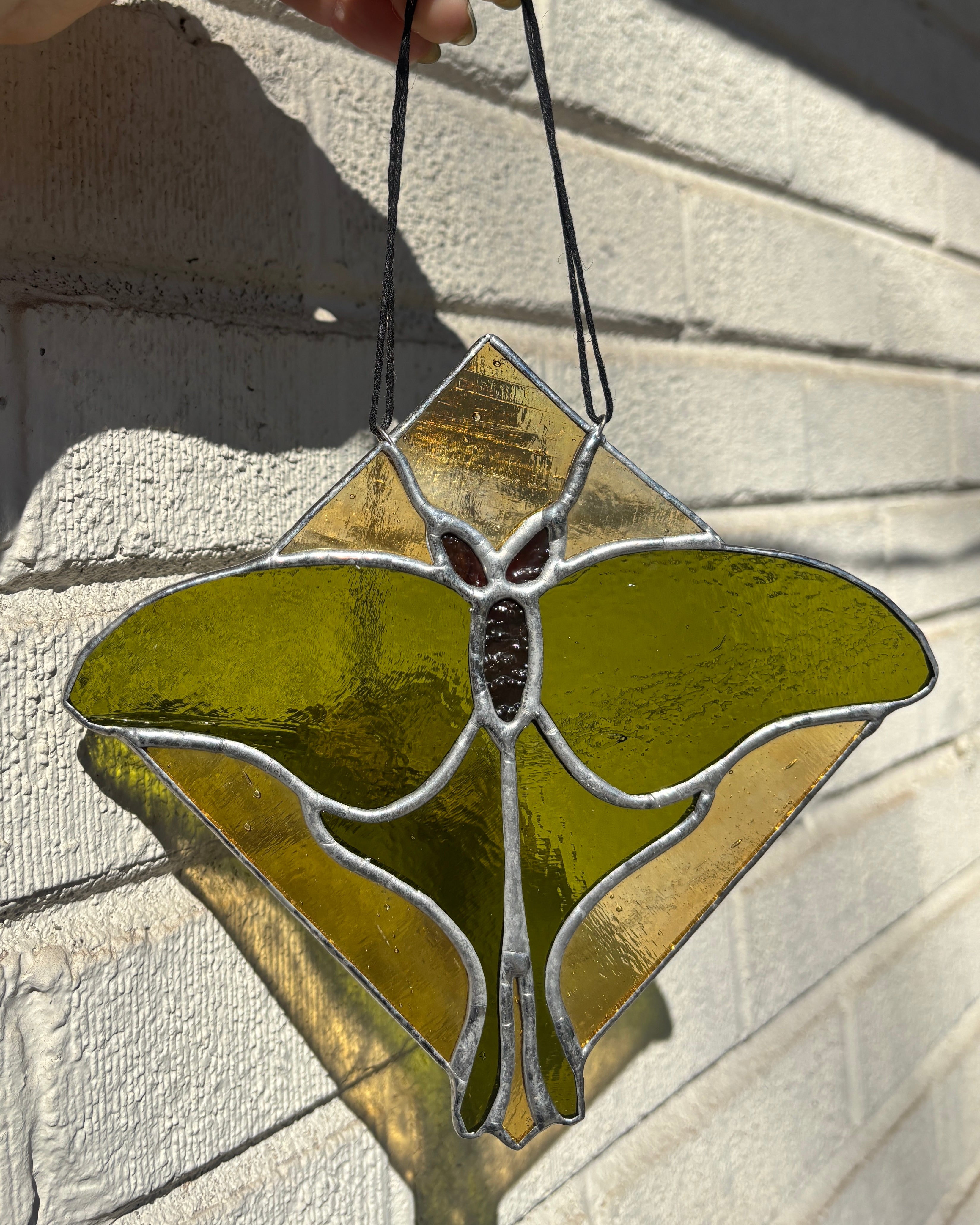 Luna Moth - Stained Glass Suncatcher