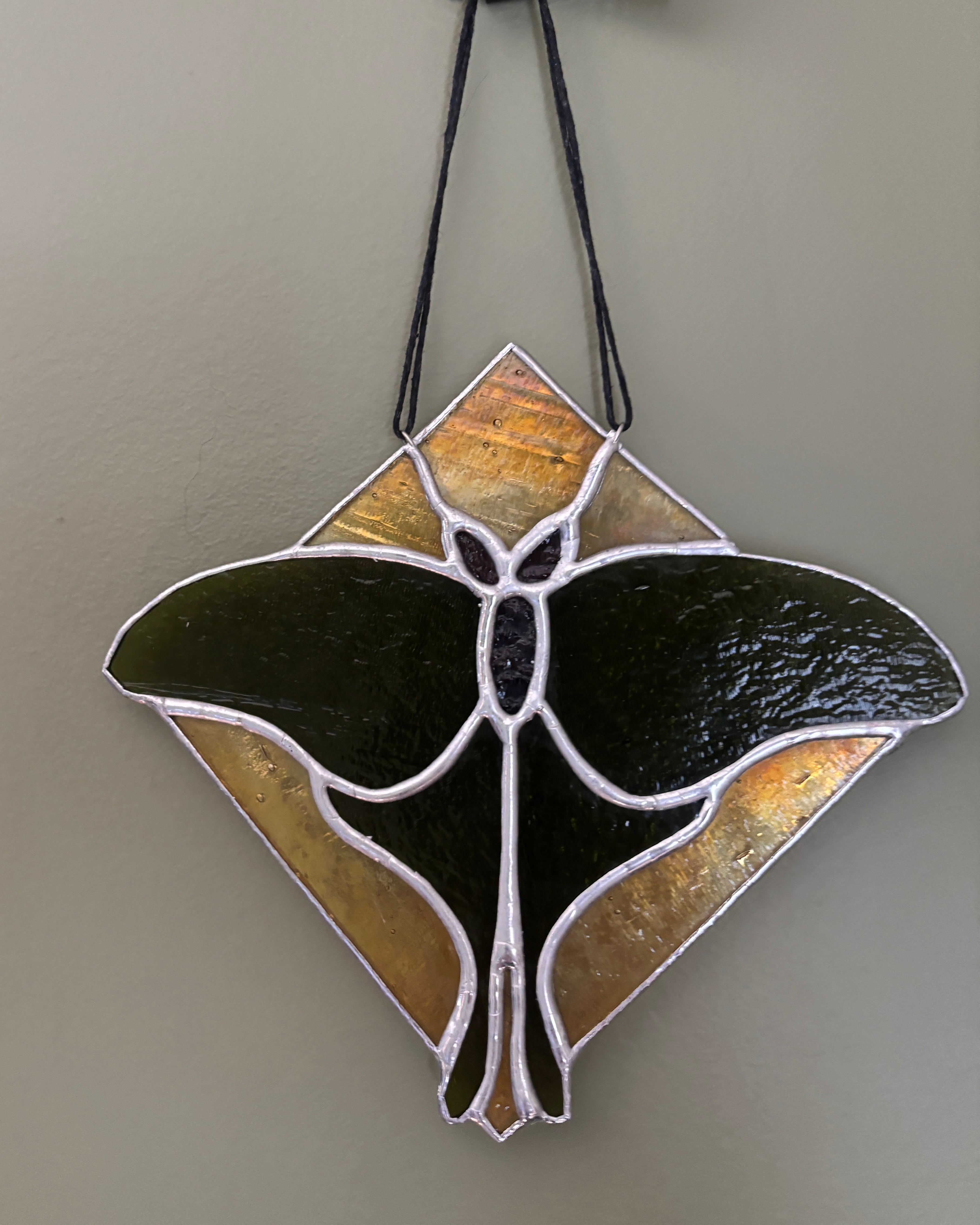 Luna Moth - Stained Glass Suncatcher