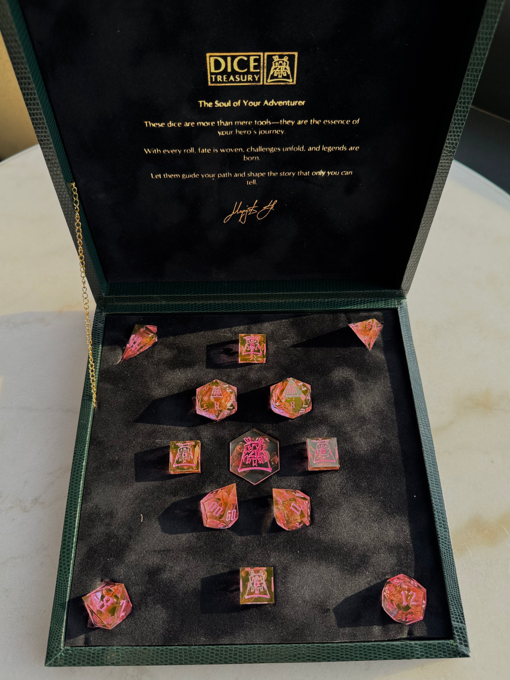 Sakura - 13-Piece Dice Set