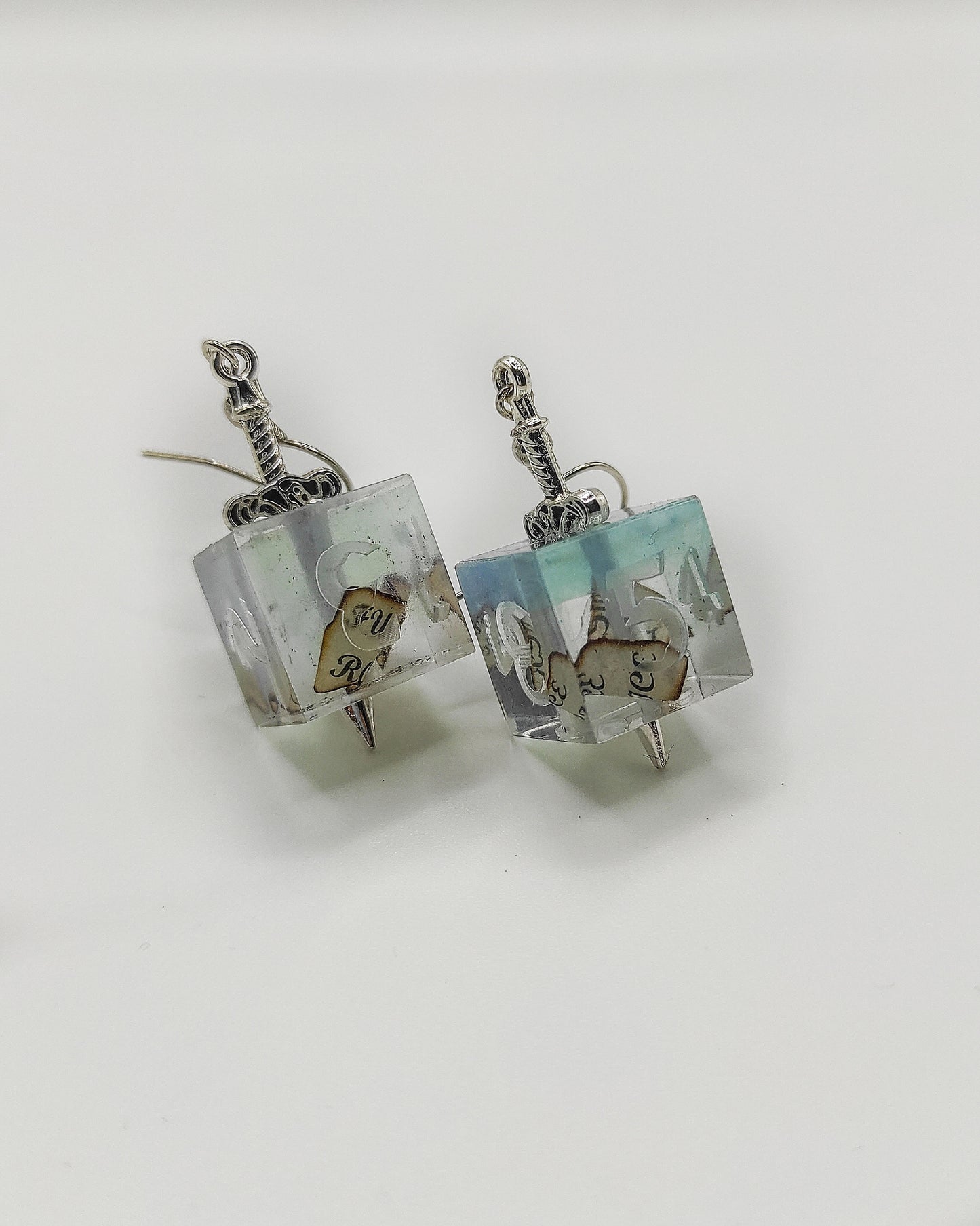 Fuck ICE Roll Dice - D6 earrings
