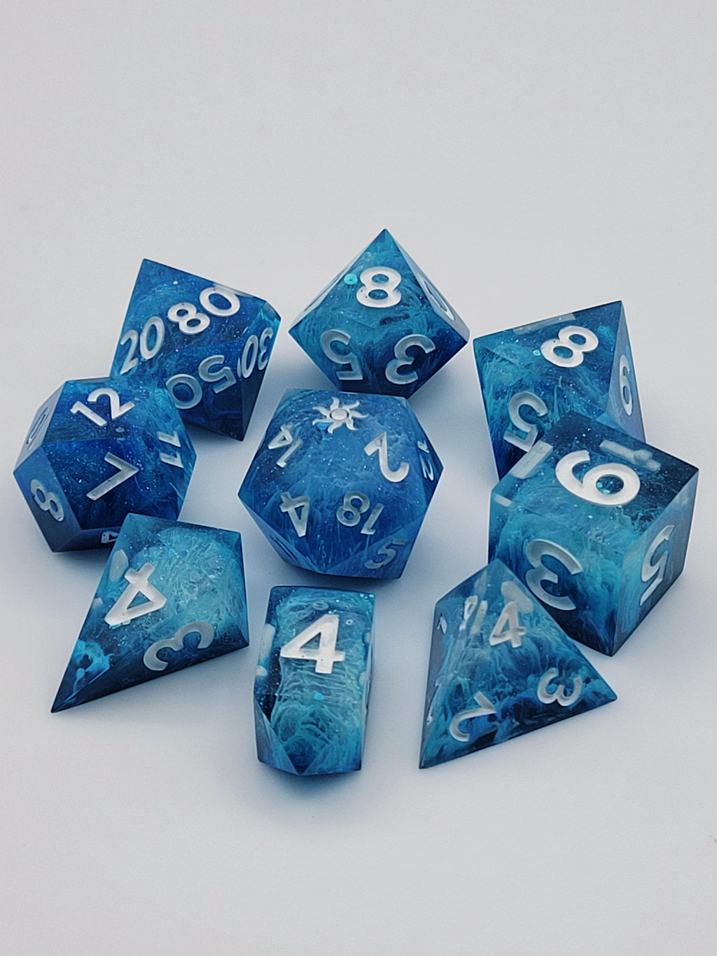 Ice Storm | 9-Piece Petri Dice Set