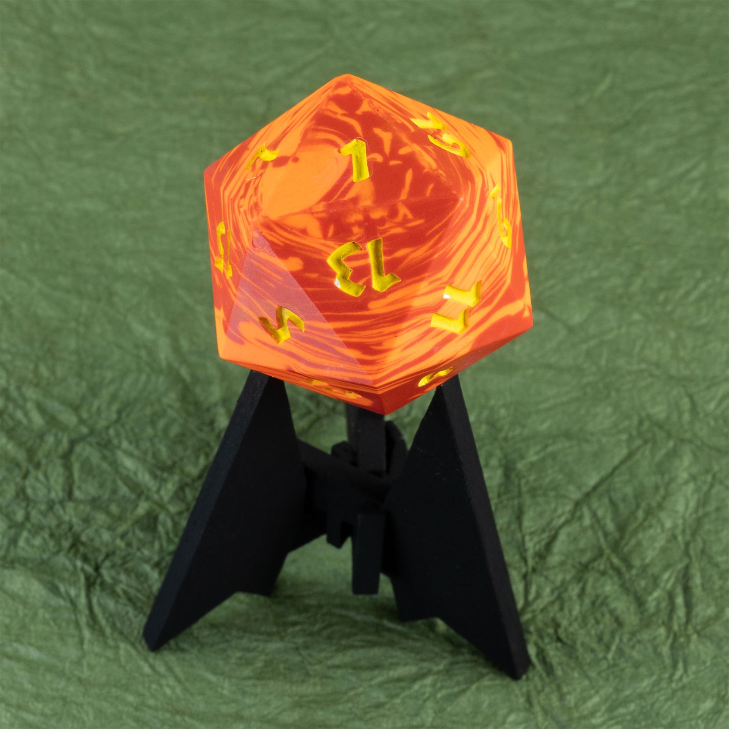 Ireball - 42mm Jesmonite Chonk D20