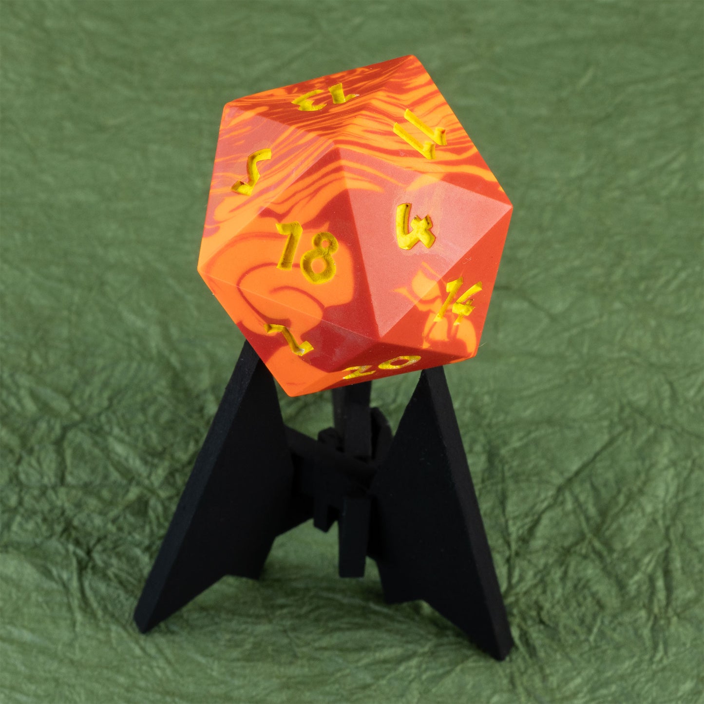 Ireball - 42mm Jesmonite Chonk D20