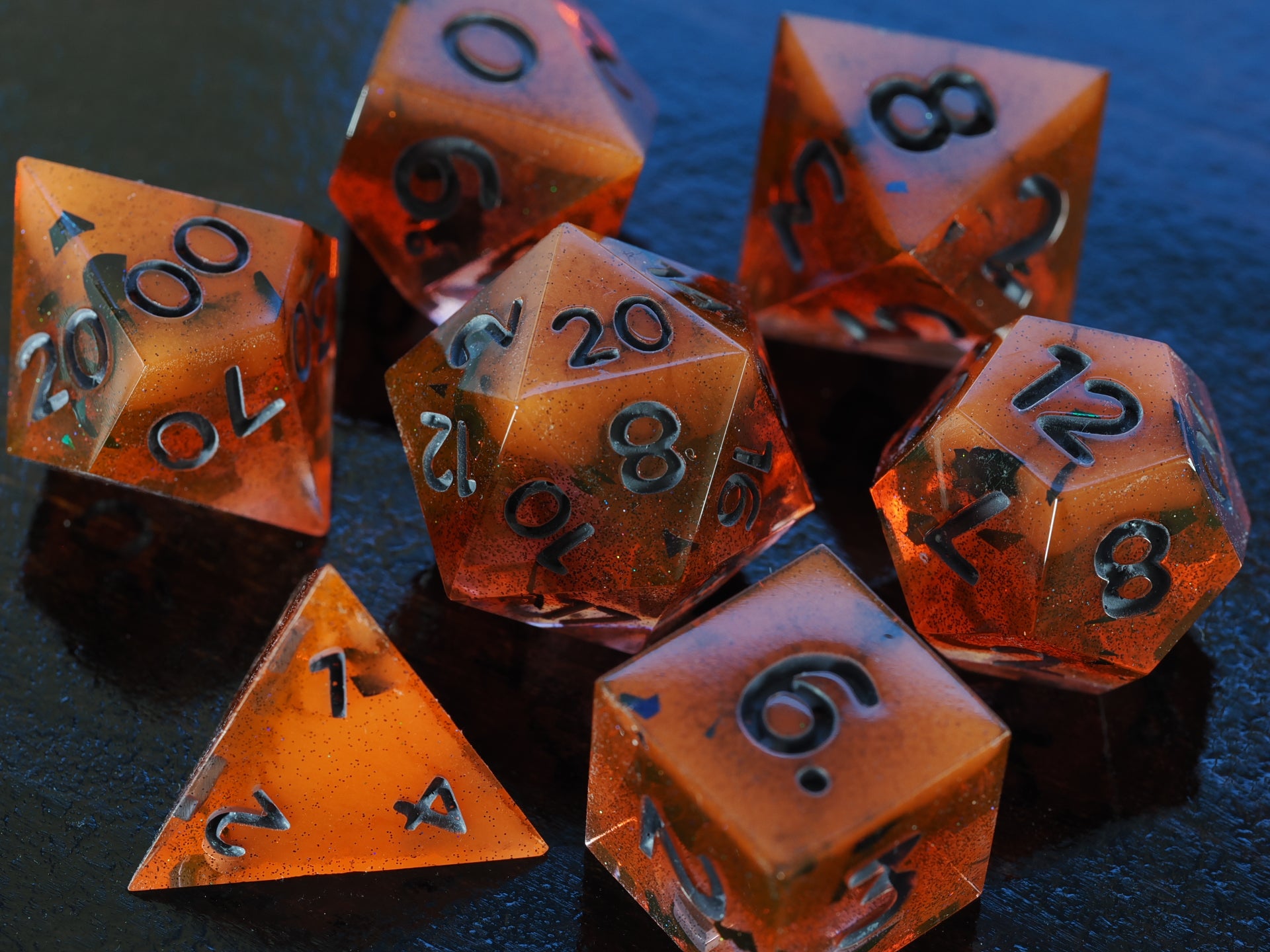 Orange and Black - 7-Piece Set