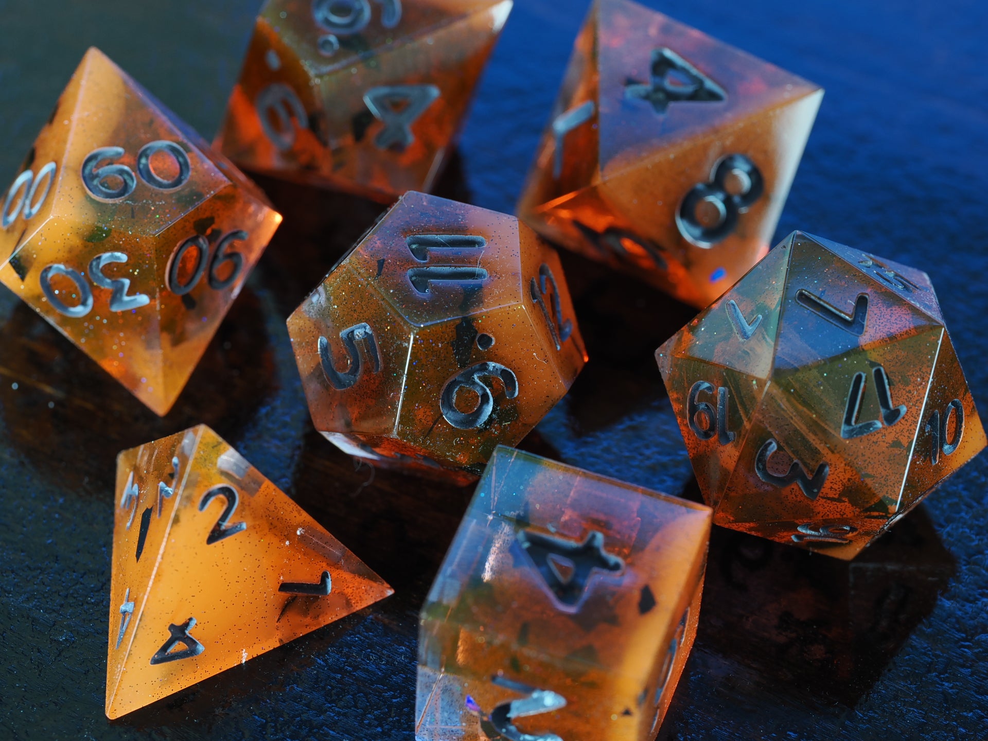 Orange and Black - 7-Piece Set