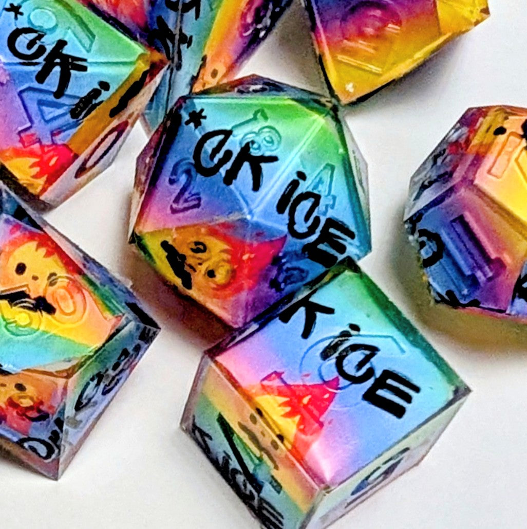 F*ck ICE Burn in Rainbow - 7-Piece Standard Set