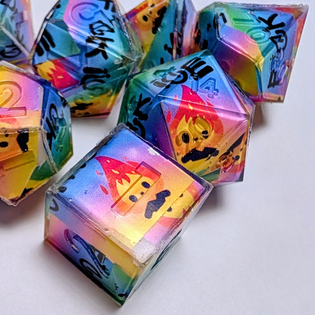 F*ck ICE Burn in Rainbow - 7-Piece Standard Set