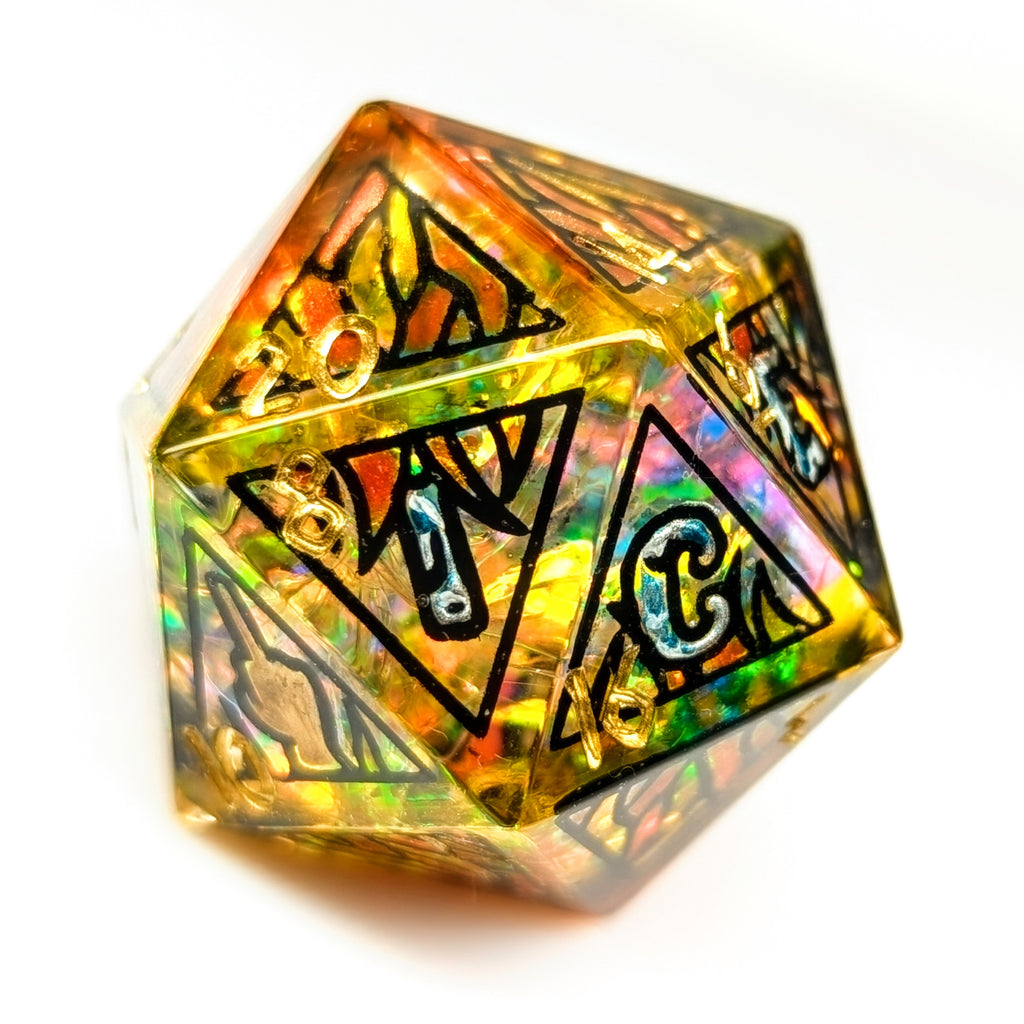Fireballs Melt Ice - 32mm d20