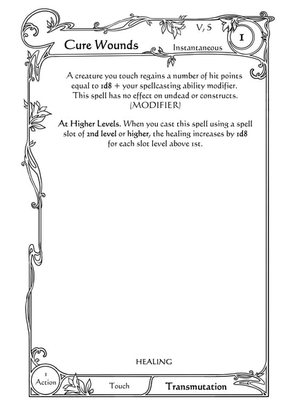 Digital PDF: Druid D&D 5e Spellbook