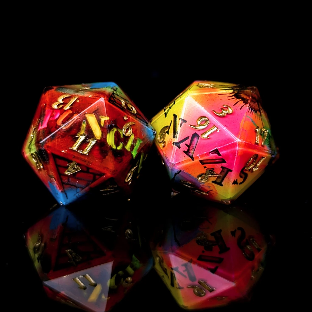 The Resistance - 8-Piece Dice Set + Frame