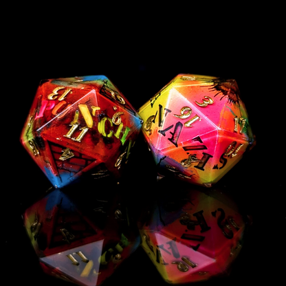 The Resistance - 8-Piece Dice Set + Frame