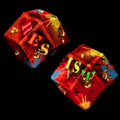The Resistance - 8-Piece Dice Set + Frame