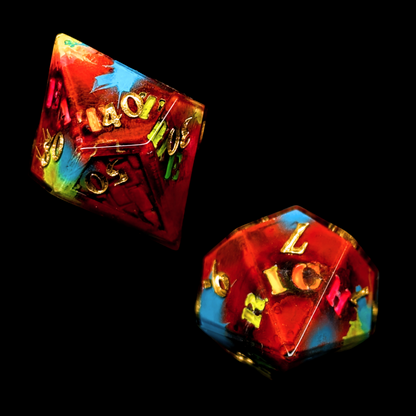 The Resistance - 8-Piece Dice Set + Frame