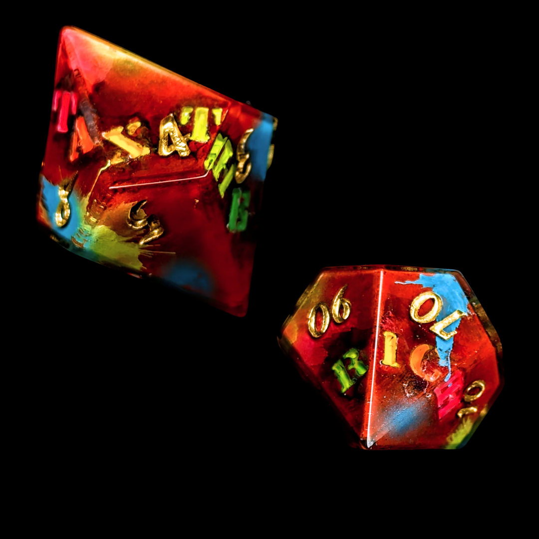 The Resistance - 8-Piece Dice Set + Frame
