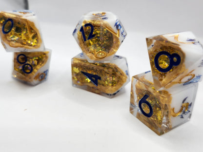 Porcelain as Fragile as an Oligarch's Ego - 8-Piece Dice Set