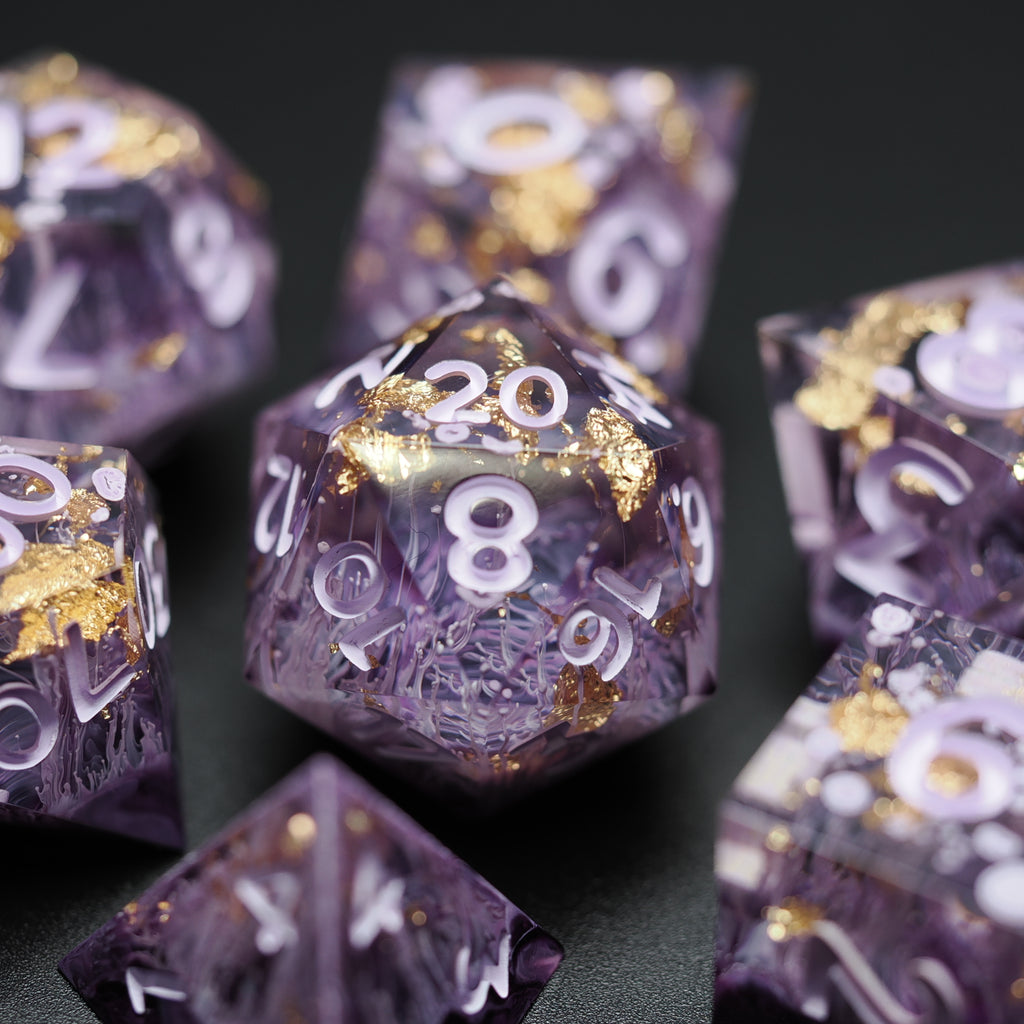 Purple Petri - 7-Piece Dice Set