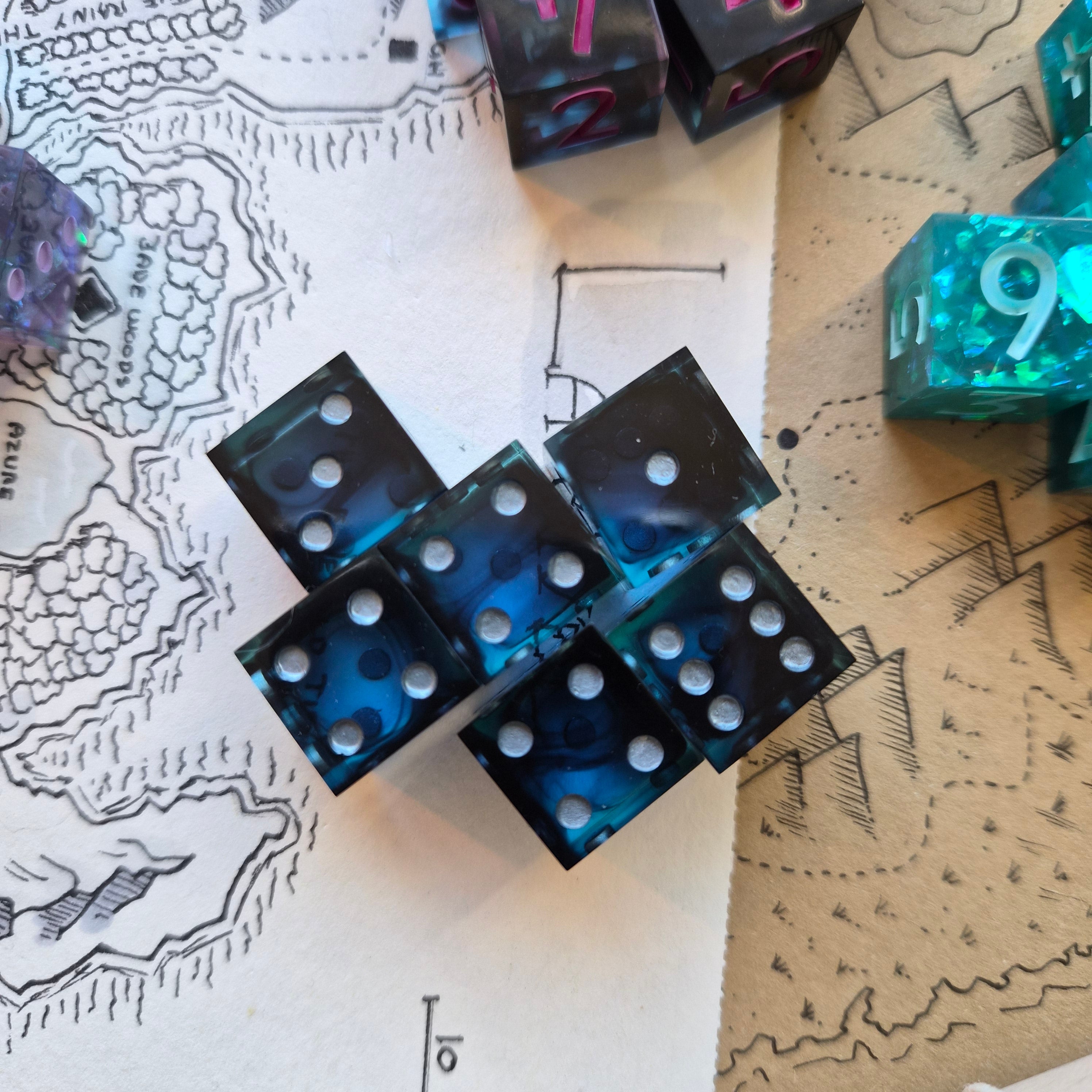 Smoke on the Water - 6d6 Dice Set