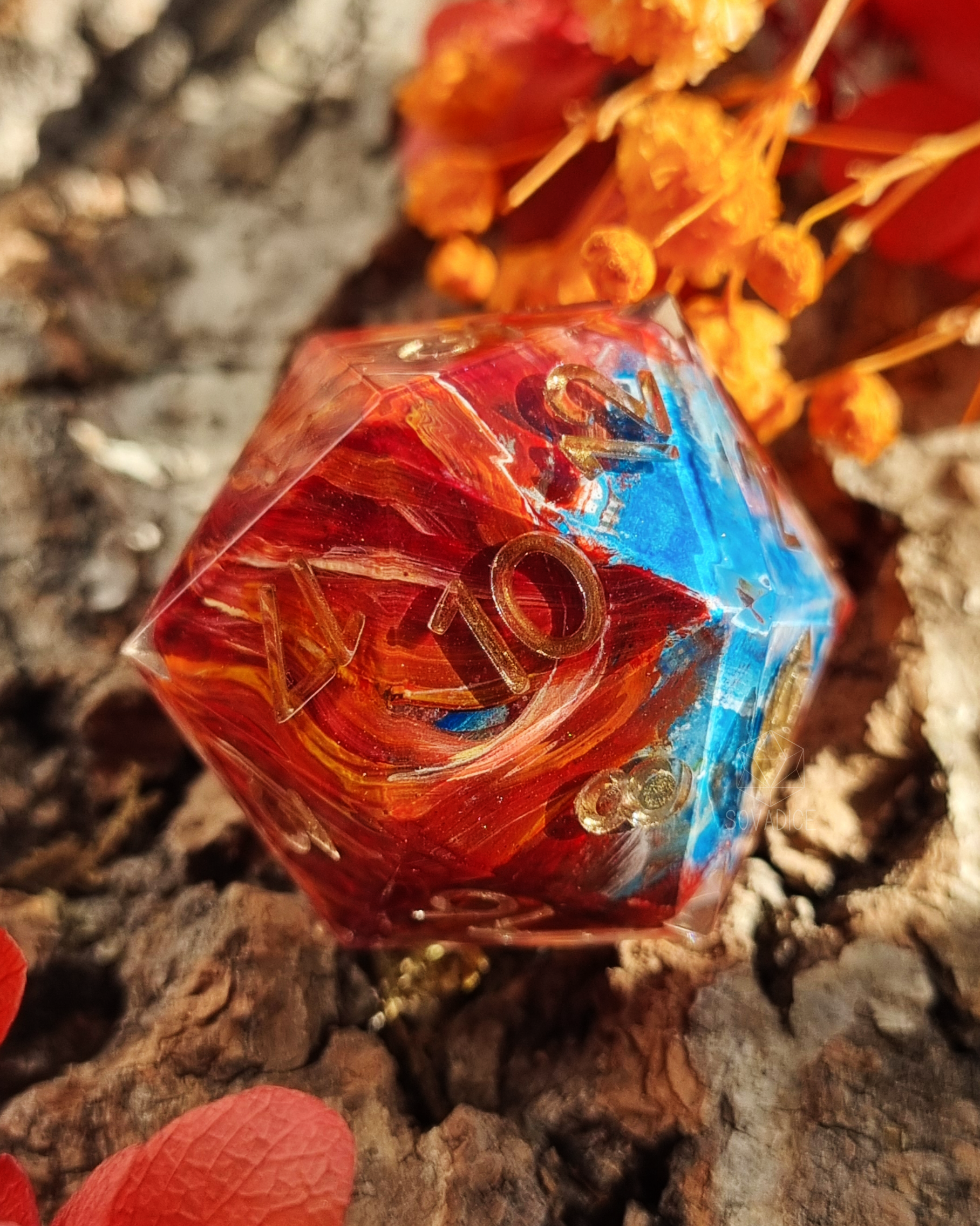 Warmth Always Wins - 30mm Handpainted d20